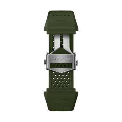 TAG Heuer Bracelet 45mm caoutchouc vert